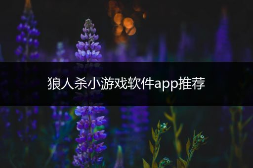 狼人杀小游戏软件app推荐