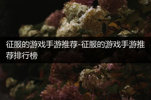 征服的游戏手游推荐-征服的游戏手游推荐排行榜