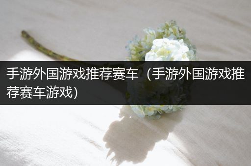 手游外国游戏推荐赛车（手游外国游戏推荐赛车游戏）