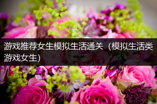 游戏推荐女生模拟生活通关（模拟生活类游戏女生）