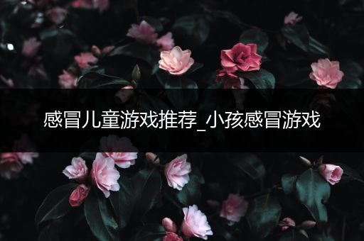 感冒儿童游戏推荐_小孩感冒游戏