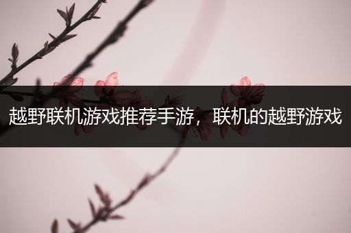越野联机游戏推荐手游，联机的越野游戏