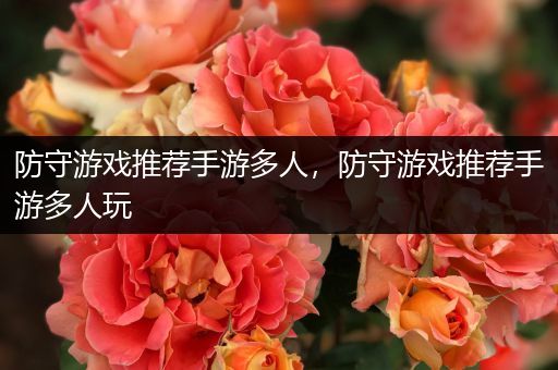 防守游戏推荐手游多人，防守游戏推荐手游多人玩