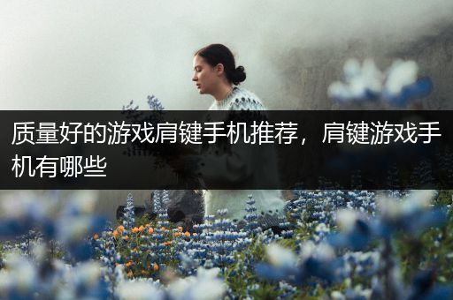 质量好的游戏肩键手机推荐，肩键游戏手机有哪些