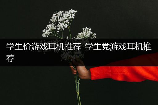 学生价游戏耳机推荐-学生党游戏耳机推荐