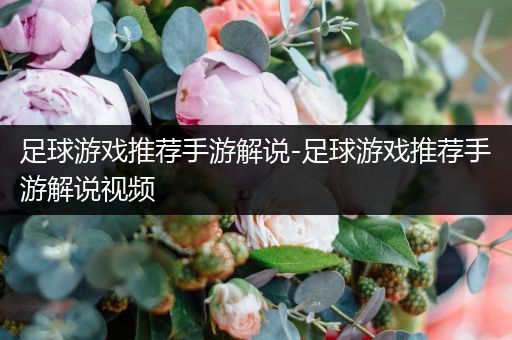 足球游戏推荐手游解说-足球游戏推荐手游解说视频