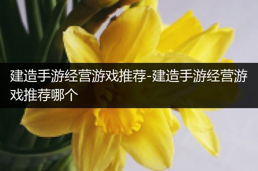 建造手游经营游戏推荐-建造手游经营游戏推荐哪个