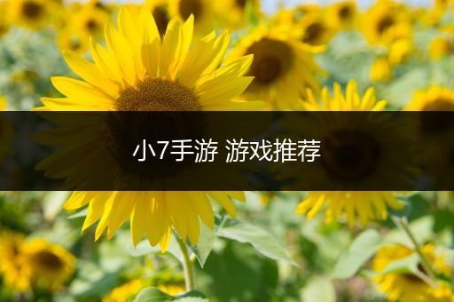 小7手游 游戏推荐