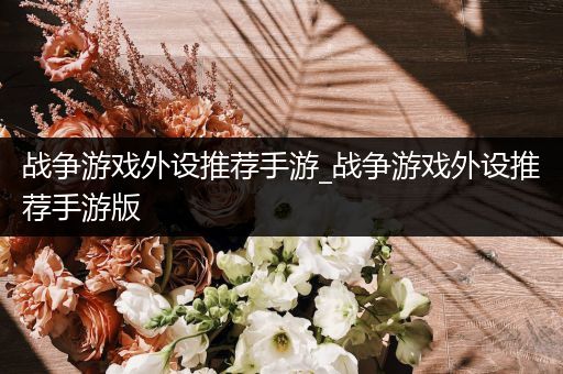 战争游戏外设推荐手游_战争游戏外设推荐手游版
