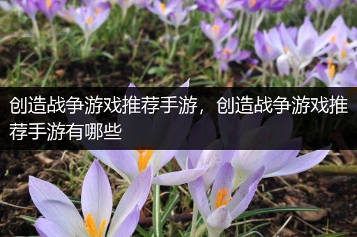 创造战争游戏推荐手游，创造战争游戏推荐手游有哪些