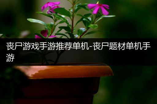 丧尸游戏手游推荐单机-丧尸题材单机手游