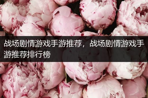 战场剧情游戏手游推荐，战场剧情游戏手游推荐排行榜