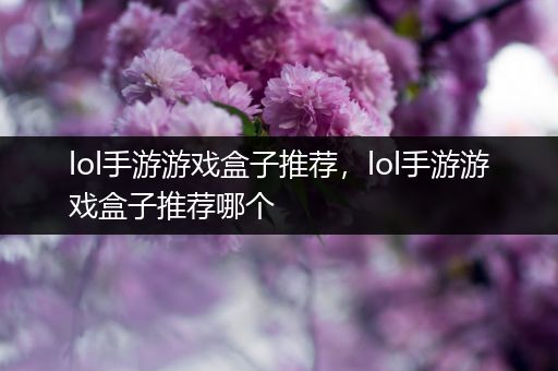 lol手游游戏盒子推荐，lol手游游戏盒子推荐哪个