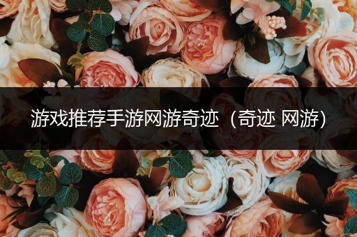 游戏推荐手游网游奇迹（奇迹 网游）