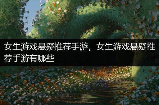 女生游戏悬疑推荐手游，女生游戏悬疑推荐手游有哪些