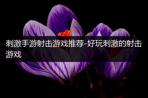 刺激手游射击游戏推荐-好玩刺激的射击游戏
