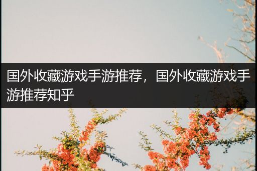 国外收藏游戏手游推荐，国外收藏游戏手游推荐知乎