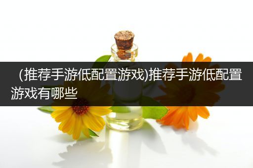 （推荐手游低配置游戏)推荐手游低配置游戏有哪些