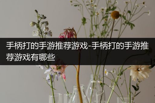 手柄打的手游推荐游戏-手柄打的手游推荐游戏有哪些