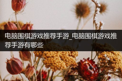 电脑围棋游戏推荐手游_电脑围棋游戏推荐手游有哪些