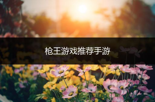 枪王游戏推荐手游