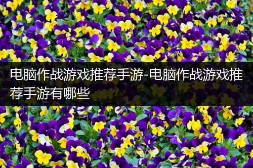 电脑作战游戏推荐手游-电脑作战游戏推荐手游有哪些